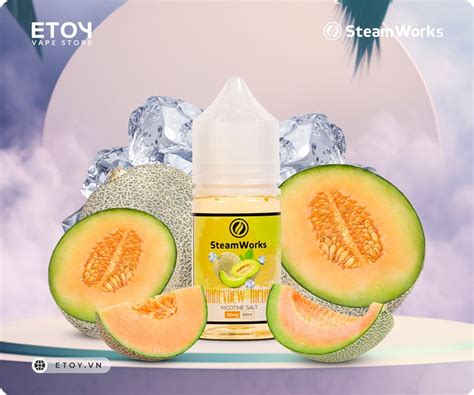 SteamWorks Honeydew Melon Salt 30ml Tinh Dầu Vape Pod Chính Hãng