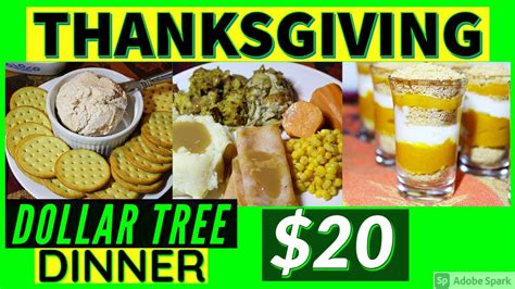 20 Dollar Tree Thanksgiving Dinner Extreme Budget Meals Extreme