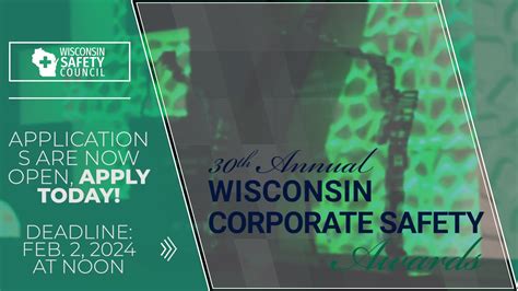 Th Annual Wisconsin Corporate Safety Awards Apply Today Youtube