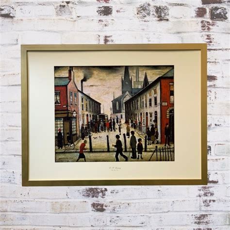 Wall Art The Fever Van By L S Lowry In Oil Paint Effect Etsy