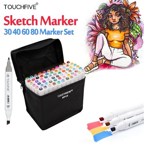 Touch Five Marker 60 Pen Student Colors Set