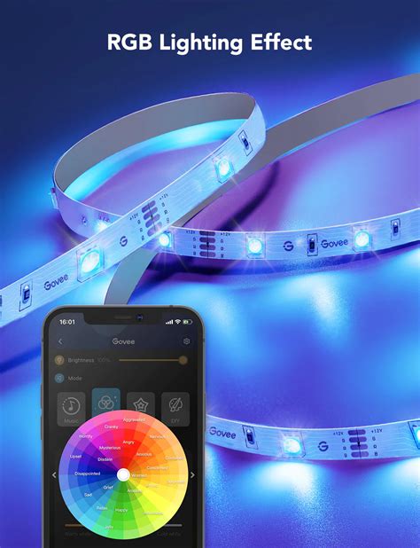 Govee Smart RGB Basic Strip Light With App Control 5 Meter H615A