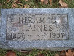 Chancey Hiram Herbert C Hiram Haines M Morial Find A Grave