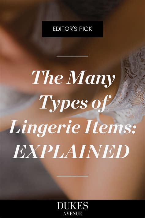 The Many Different Types Of Lingerie Fully Explained Artofit