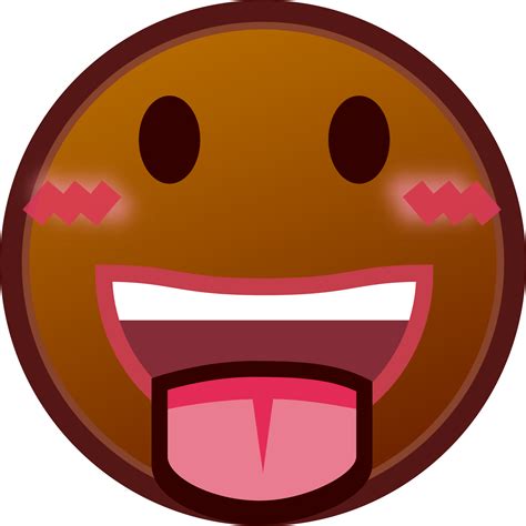 Stuck Out Tongue Brown Emoji Download For Free Iconduck