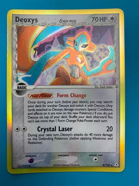 Deoxys Ex Holon Phantoms Delta Species Holo Rare Vintage Pokemon