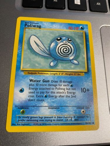 Pokémon TCG Poliwag Base Set 59 102 Regular Shadowless Common eBay