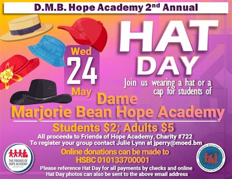 Dame Marjorie Bean Hope Academys 2nd Annual ‘hat Day Fundraiser Tnn