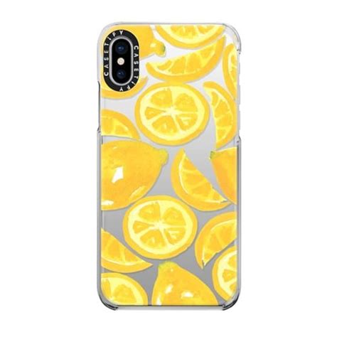 Snap Iphone X Watercolor Lemon Fruit Citrus Yellow Tropical Fruit Yellow Phone Cases