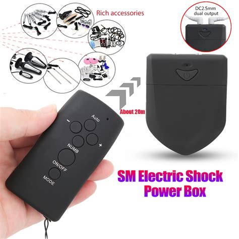 Wireless Remote Control Dual Output Electric Shock Host Electro