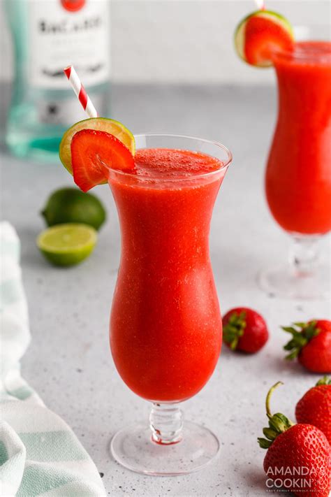 Strawberry Daiquiri Amanda S Cookin Cocktails