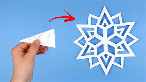 Origami Kolay Kar Tanesi Nasıl Yapılır Kağıttan Yeni Yıl Noel Süsü