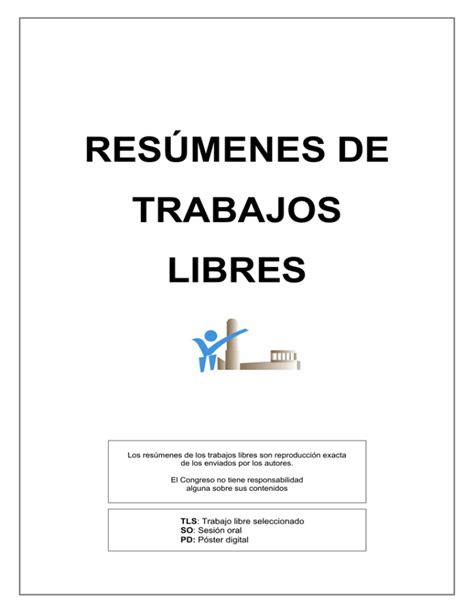 RESÚMENES DE TRABAJOS LIBRES