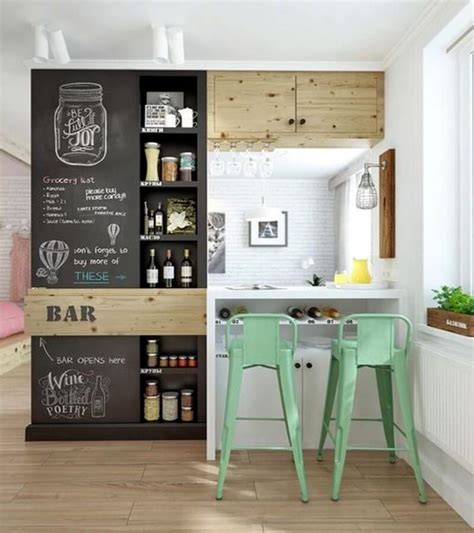 9 Super Cool Kitchen Designs With Chalkboard Wall Interior Idea