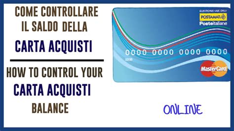 Come Controllare Il Saldo Della Carta Acquisti Control Your Carta