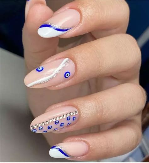 Unhas Decoradas Olho Grego Inspira Es Lindas Para Trazer Boa Sorte