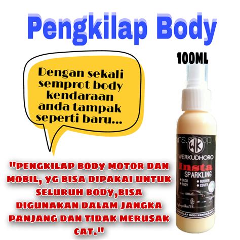 Insta Sparkling Spray Pengkilap Body Body Halus Motor Dan Mobil 100ml