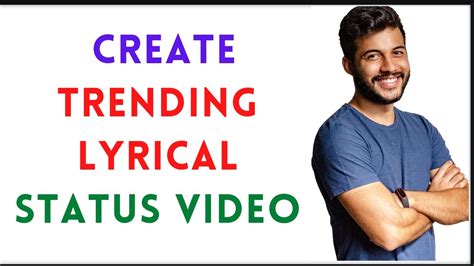 How To Create Trending Lyrical Status Video Kinemaster Trending