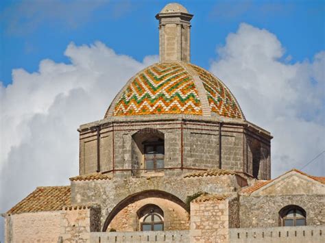 Colourful Tiled Dome of Ostuni Cathedral, Puglia, Italy Stock Image - Image of colourful, dome ...