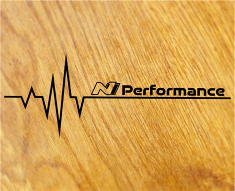 N PERFORMANCE Herzschlag Aufkleber Sticker Pulse Heartbeat I30n Tuning