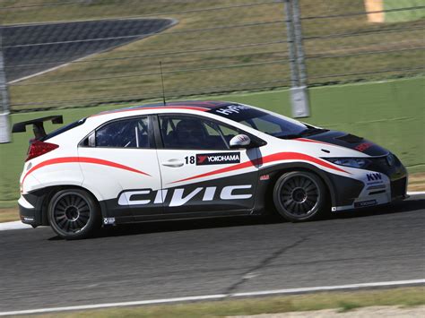 2013 Honda Civic Wtcc Race Racing Wallpapers HD Desktop And