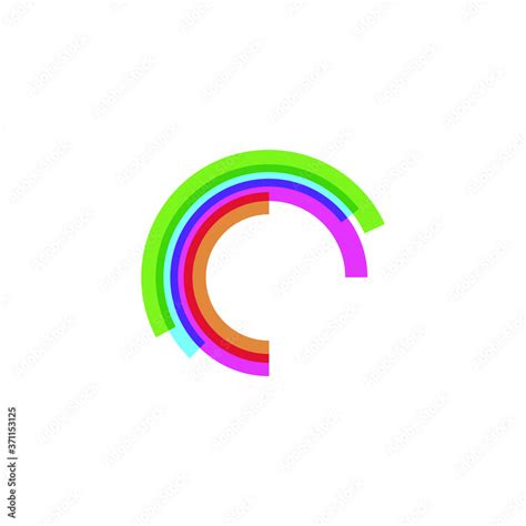 Vector Icon Hi Tech Circle Company Logo Design Business Symbol