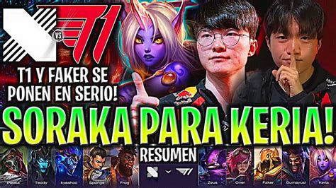 Faker Y T1 Se Ponen Serios En La Lck😱keria Soraka T1 Vs Drx Resumen