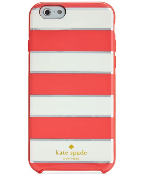 Kate Spade New York Metallic Edge Stripe Resin Iphone 6 Case Handbags And Accessories Macys