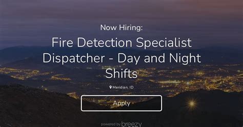 Fire Detection Specialist Dispatcher Day And Night Shifts At Digital