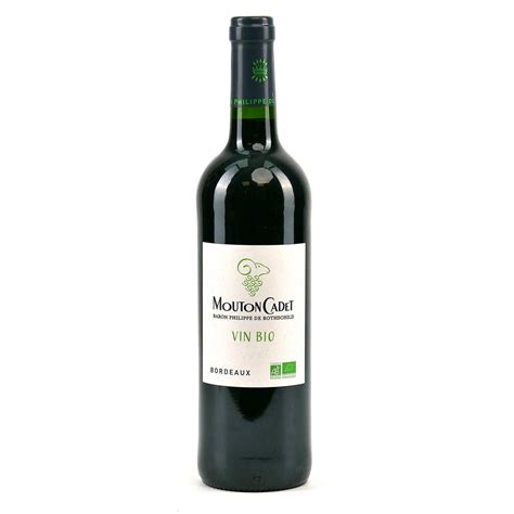 Mouton Cadet Bio Bordeaux Vin Rouge Mouton Cadet
