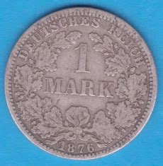 Moneda Din Argint Germania Mark Lit A Puritate