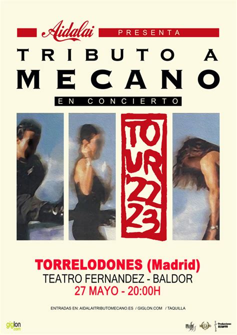 VENTA DE ENTRADAS AIDALAI TRIBUTO MECANO TORRELODONES Teatro