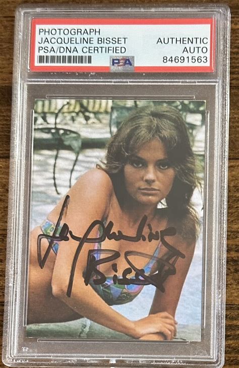 JACQUELINE BISSET SIGNED PHOTOGRAPH AUTOGRAPH PSA DNA CERTIFIED BIKINI