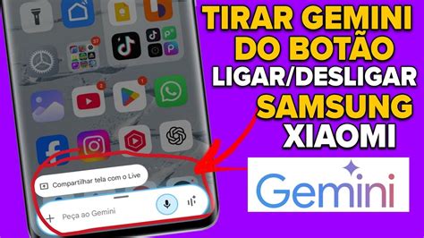 Como Tirar O Gemini Do Celular - Como tirar gemini do botão power - Xiaomi e Samsung - YouTube