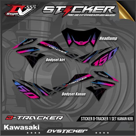 Jual Stiker Motor Keren Striping Kawasaki DTracker 150 SE Variasi