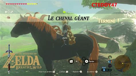 Le cheval Géant sur Zelda Breath of The Wild BotW cheval de Ganondorf