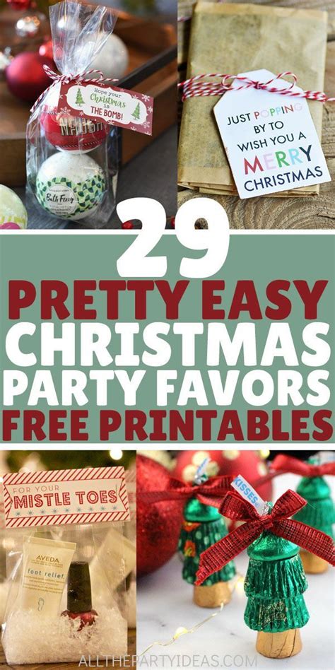 29 Easy Diy Christmas Party Favors Treat Ideas Free Printables Artofit