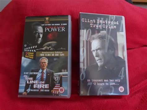 Clint Eastwood Vhs Bundle Joblot In The Line Of Fire Absolute Power