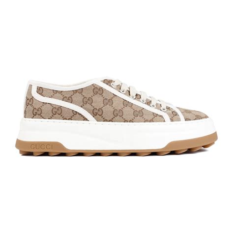 Buy Gucci Tennis Treck Sneakers Nude Neutrals At Off Editorialist