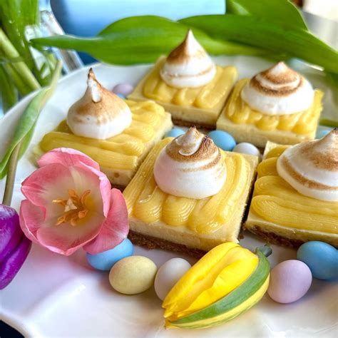 Easter Lemon Meringue Cheesecake Bar Little Bake Shop