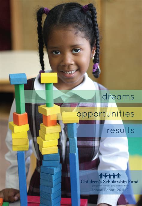 Dreams Opportunities Results Childrens Scholarship Fund