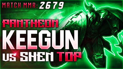 S Keegun Pantheon Vs Shen Top High Elo Ranked League Of Legends