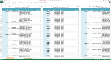 Excel Spreadsheet Coin Inventory Templates 1 Google Spreadshee free ...