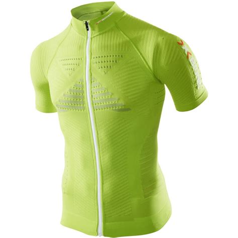 X Bionic Effektor Powershirt Short Sleeve Full Zip Jersey Green