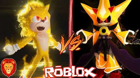 Super Sonic La Pelicula Vs Super Metal Sonic La Pelicula En Roblox