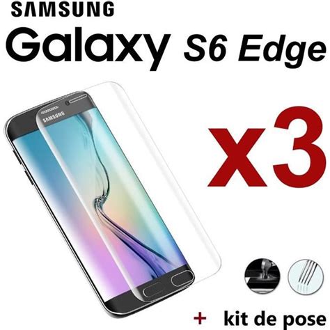 Vitre En Verre Trempe Protection Ecran Samsung S6 Edge Cdiscount