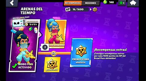 Compro El Nuevo Brawl Pass Plus Arenas Del Tiempo Y Lo Completo En Brawl Stars Youtube