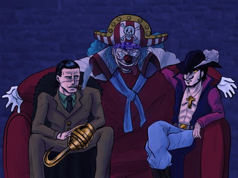 Buggy Mihawk And The Croc R Onepiece