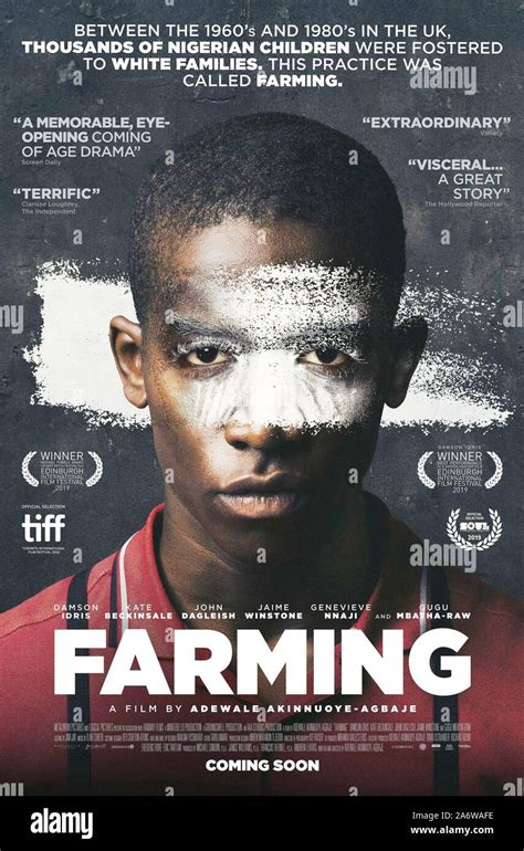 FARMING, British poster, Damson Idris, 2018. © Momentum Pictures ...