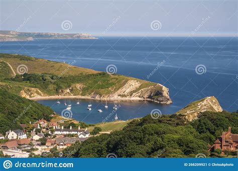 Lulworth Cove Near The Village Of West Lulworth On The Jurassic Coast